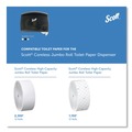  | Scott 09602 Essential 14.25 in. x 6 in. x 9.75 in. Coreless Jumbo Roll Tissue Dispenser for Business - Black image number 8