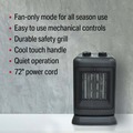 Clearance Center | Vision Air 1VAHC10 1500/750 Watts 10 in. Oscillating Ceramic Heater image number 5