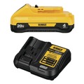Outdoor Power Combo Kits | Dewalt DCCS620BDCB240C-BNDL 20V MAX XR Brushless Lithium-Ion 12 in. Compact Chainsaw and 20V MAX 4 Ah Lithium-Ion Battery and Charger Starter Kit Bundle image number 2