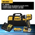 Dewalt DCD800E2 20V MAX XR Brushless Lithium-Ion 1/2 in. Cordless Drill Driver Kit with 2  Compact Batteries (2 Ah) image number 1