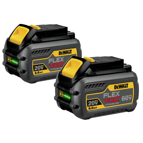 Dewalt DCB606-2 (2-Pack) 20V-60V MAX FLEXVOLT 6 Ah Lithium-Ion Battery