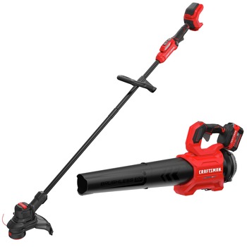 Factory Reconditioned Craftsman CMCK497P1R V20 Lithium-Ion Cordless String Trimmer and Blower Combo Kit (5 Ah)
