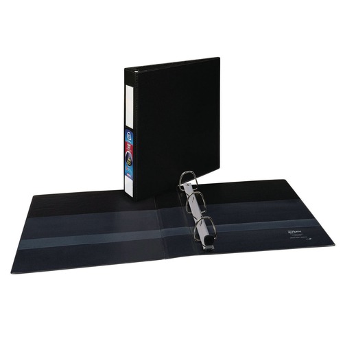 July Member-Exclusive Offer Save 10% off on One Item | Avery 79991 3 One Touch EZD Rings 1.5 in. Capacity 11 in. x 8.5 in. Heavy-Duty Non-View Binder with DuraHinge and Spine Label Holder - Black image number 0