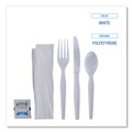  | Boardwalk BWKFKTNSHWPSWH Heavyweight Fork/Knife/Napkin/Pepper/Salt/Spoon 6-Piece Plastic Cutlery Kit - White (250/Carton) image number 5