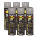 Paint | Rust-Oleum V2185838 High Performance V2100 System 20 oz. Aerosol Can Rust Preventive Cold Galvanizing Compound - Flat Gray (6/Carton) image number 0