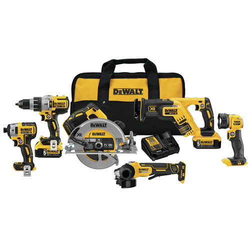 Combo Kits | Dewalt DCK695P2 20V MAX XR 5.0 Ah Cordless Lithium-Ion 6-Tool Combo Kit image number 0