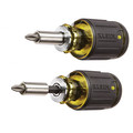Screwdrivers | Klein Tools 32308 8-in-1 Multi-Bit Adjustable Magnetic Stubby Impact-Rated Screwdriver image number 4