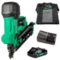 Framing Nailers | Metabo HPT NR1890DCAM 18V Lithium-Ion 30 Degree Cordless Paper Tape Framing Nailer Kit (4 Ah) image number 0