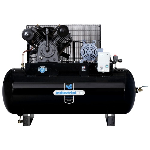 Stationary Air Compressors | Industrial Air IH9919910 10 HP 120 Gallon Oil-Lube Horizontal Stationary Air Compressor with Aosmith Motor image number 0