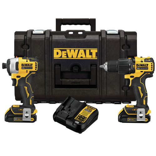 Dewalt DCKTS279C2 ATOMIC 20V MAX Brushless 1/2 in. Hammer Drill Driver / 1/4 in. Impact Driver Combo Kit with TOUGHSYSTEM image number 0