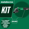 Angle Grinders | Metabo HPT G12VE2M 120V 12 Amp AC Brushless Variable Speed 4-1/2 in. Corded Angle Grinder image number 13