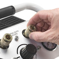 Clearance Center | Quipall 2-1-SIL 1 HP 1.6 Gallon Oil-Free Hotdog Air Compressor image number 5