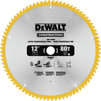 Dewalt Series 20 12 in. 80 Tooth Saw Blade (2-Pack) - DW3128P5D80I