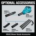 Handheld Blowers | Makita XBU02Z LXT 18V X2 Cordless Lithium-Ion Brushless Cordless Blower (Tool Only) image number 2