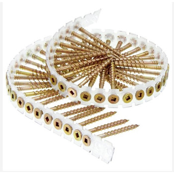 COLLATED SCREWS | SENCO 8-Gauge 3 in. Collated Flooring Screws (800-Pack) - 08F300Y