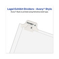 July Member-Exclusive Offer Save 10% off on One Item | Avery 01426 11 x 8.5 Avery Style Preprinted Legal Exhibit Side Z 26-Tab Index Dividers - White (25/Pack) image number 4