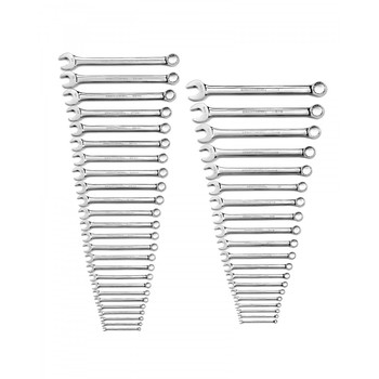 GearWrench 44-Piece SAE/Metric Long Pattern Non-Ratcheting Combination Wrench Set - 81919