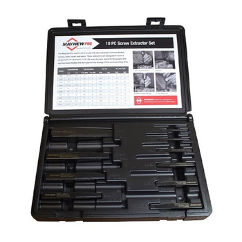 AUTOMOTIVE | Mayhew 10 Pc. Screw Extractor Set - 37345