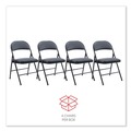 July Member-Exclusive Offer Save 10% off on One Item | Alera ALECA9416 PU Padded Folding Chair Supports Up to 250 lbs. - Black (4/Carton) image number 5