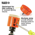 Hole Saws | Klein Tools 31900 6-3/8 in. Bi-Metal Hole Saw for Drywall, Ceiling Tile, Wood, Plastic, and Stainless Steel image number 2
