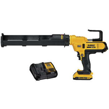 CAULK AND ADHESIVE GUNS | Dewalt DCE570D1 20V MAX Lithium-Ion 29 oz. Cordless Adhesive Gun Kit