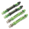 Screwdrivers | GreatNeck 22537 5.38 in. Long Phillips/Slotted Bits Metric Sockets 6-Way Pen-Style Screw/Nut Driver - Black/Green, Green/Clear (4/Pack) image number 0