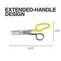 Snips | Klein Tools 2100-8 Stainless Steel Electrician Free Fall Snips image number 11
