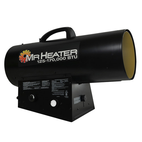 Job Site Heaters | Mr. Heater MHQ170FAVT 125,000 - 170,000 BTU Forced Air Propane Heater image number 0