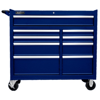 Homak SE 41 in. 9-Drawer Roller Cabinet - Blue - BL04041097