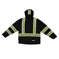 Jackets | Dewalt DRW11-1ZGR-3X Ripstop Lightweight Type O Class 1 Rain Jacket - 3XL image number 5