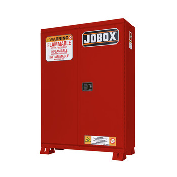 JOBOX 30 Gallon Heavy-Duty Self-Closing Safety Cabinet (Red) - 1-854610