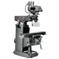 Milling Machines | JET JTM-1050 JTM-1050VS2 Mill With ACU-RITE 203 DRO With X, Y and Z-Axis Powerfeeds and Power Draw Bar image number 1