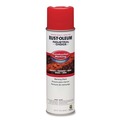 Paint | Rust-Oleum 264696 Industrial Choice M1400 System 17 oz. Aerosol Can Water-Based Construction Marking Paint - Gloss Safety Red (12/Carton) image number 0