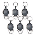  | Advantus 75553 30 in. Extension Carabiner-Style Retractable ID Card Reel - Smoke (6/Pack) image number 0