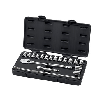 PRODUCTS | KD Tools 18-Piece 1/2 in. Drive Metric 6 point Socket Set - 80708
