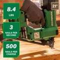 Framing Nailers | Metabo HPT NR1890DRAM 18V Lithium-Ion 21 Degree Cordless Plastic Strip Framing Nailer Kit (4 Ah) image number 2