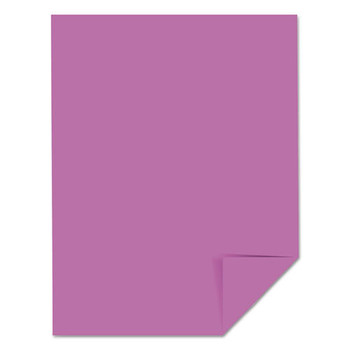 Astrobrights 21951 8.5 in. x 11 in. 65 lb Cover Weight Color Cardstock - Outrageous Orchid (250/Pack)