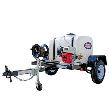 PRESSURE WASHERS | Simpson Trailer 3200 PSI 2.8 GPM Cold Water Mobile Washing System Powered by HONDA - 95000