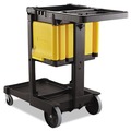 Customer Appreciation Sale! Save up to $60 on Select Tools | Rubbermaid Commercial FG618100YEL Locking Cabinet For Cleaning Carts - Yellow image number 2
