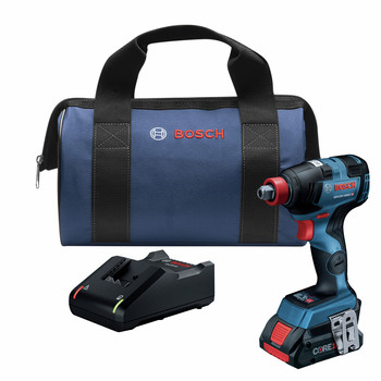 Factory Reconditioned Bosch 18V EC Brushless Lithium-Ion 1/4 in. and 1/2 in. Cordless Two-In-One Socket Impact Driver Kit (4 Ah) - GDX18V-1800CB15-RT