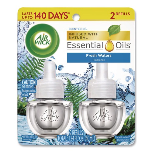  | Air Wick 62338-79717 0.67 oz. Scented Oil Refill - Fresh Water (2/Pack) image number 0