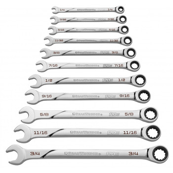 GearWrench 11-Piece 120XP Universal Spline XL Ratcheting Combination SAE Wrench Set - 86450