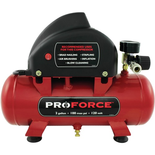 Portable Air Compressors | ProForce VPF0000201 2 Gallon Oil-Free Mini Air Compressor image number 0