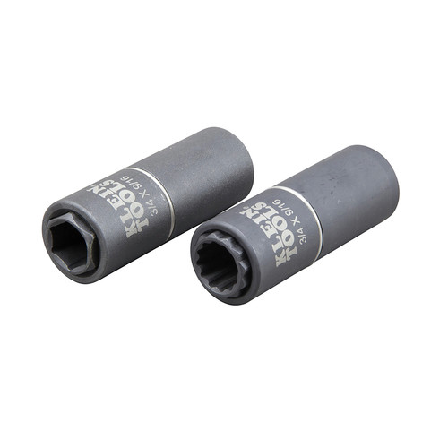 Clearance Center | Klein Tools 66001 2-In-1 12 Point 3/4 in./ 9/16 in. Impact Socket image number 0