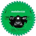 Circular Saw Blades | Metabo HPT 115759M 7-1/4 in. 40-Tooth Industrial PTFE Circular Saw Fine Finish Blade image number 1