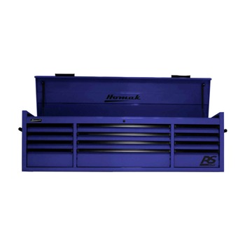 Homak RS PRO 72 in. 12 Drawer Top Chest With Outlet - Blue - BL02072120