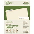 July Member-Exclusive Offer Save 10% off on One Item | Avery 45366 0.66 in. x 3.44 in. EcoFriendly Permanent File Folder Labels - White (30/Sheet, 50 Sheets/Box) image number 0