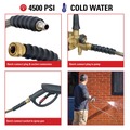 Pressure Washer Accessories | Simpson 41113 Steel-Braided 3/8 in. x 25 ft. x 4,500 PSI Cold Water Replacement/Extension Hose image number 2