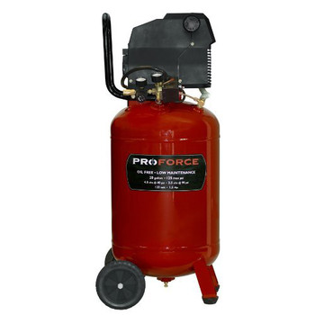 PRODUCTS | ProForce 1.5 HP 20 Gallon Oil-Free Vertical Dolly Air Compressor - VLF1582019