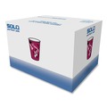  | SOLO OF10BI-0041 10 oz. Paper Bistro Design Hot Drink Cups - Maroon (300/Carton) image number 3